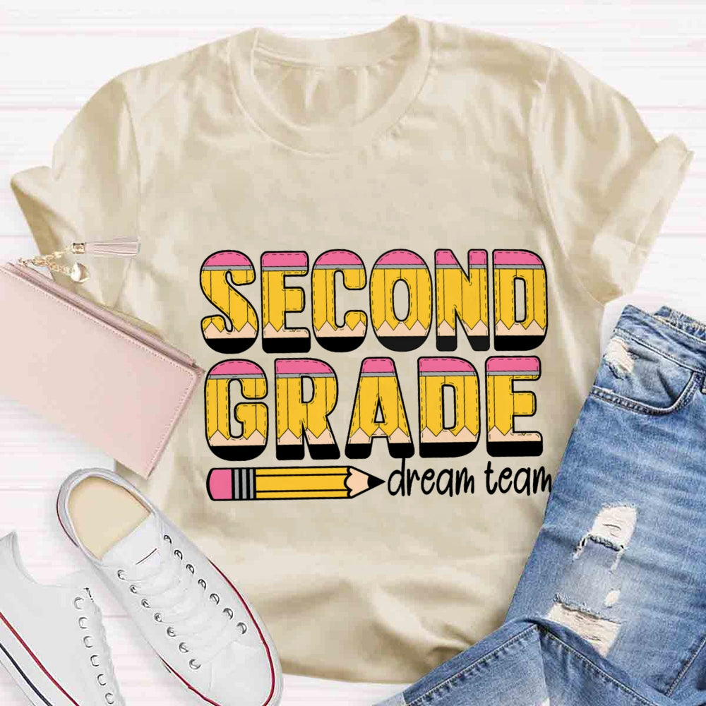 Personalized Grade Dream Team Pencil T-shirt