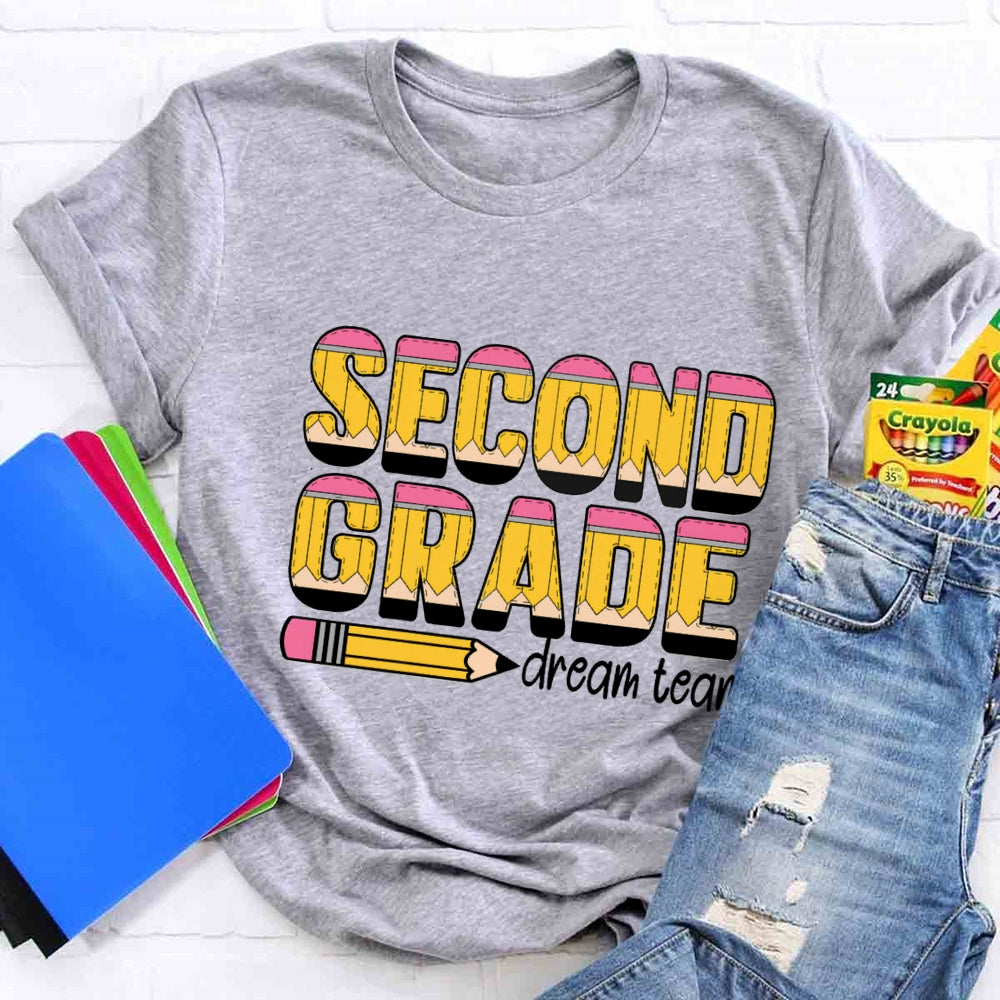 Personalized Grade Dream Team Pencil T-shirt