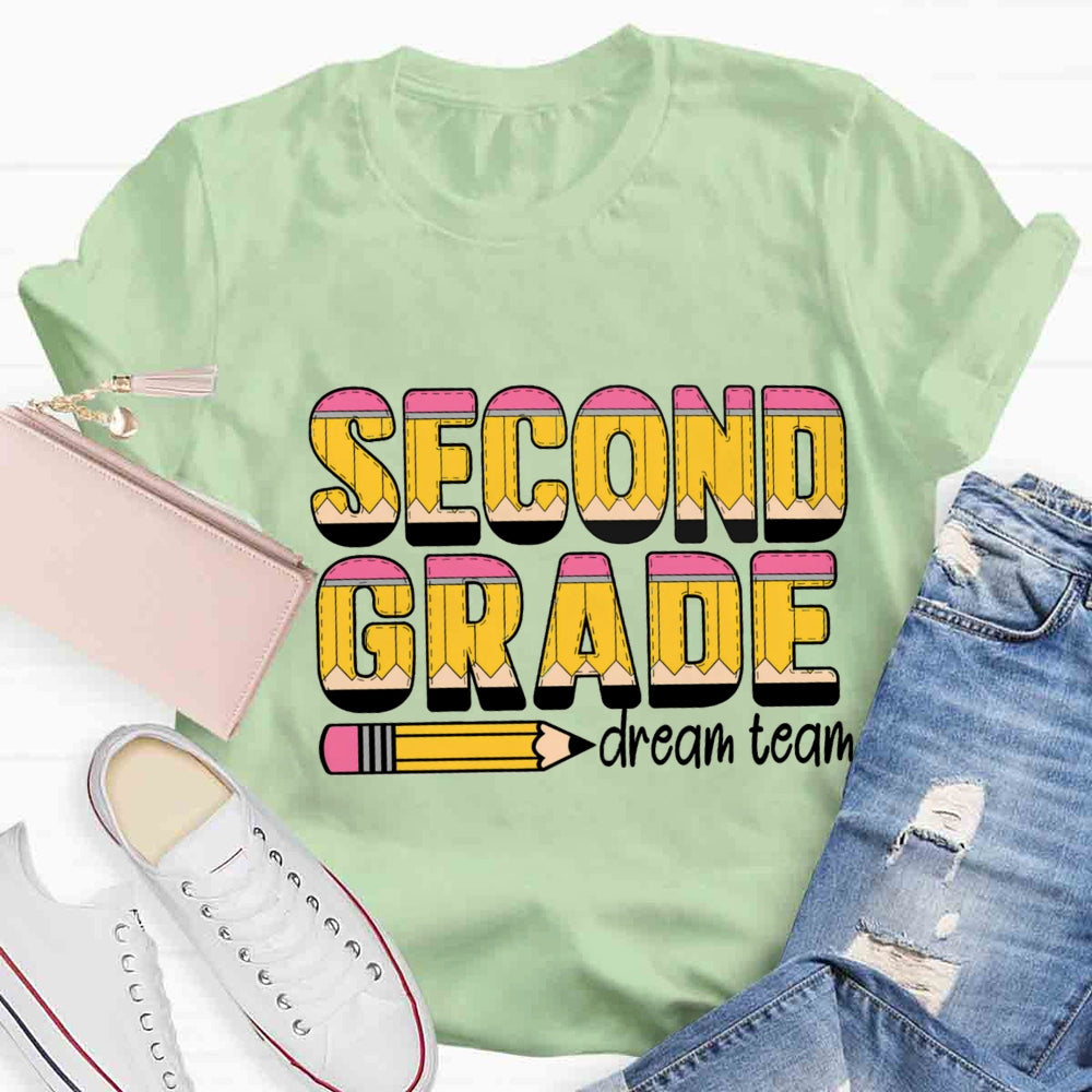 Personalized Grade Dream Team Pencil T-shirt