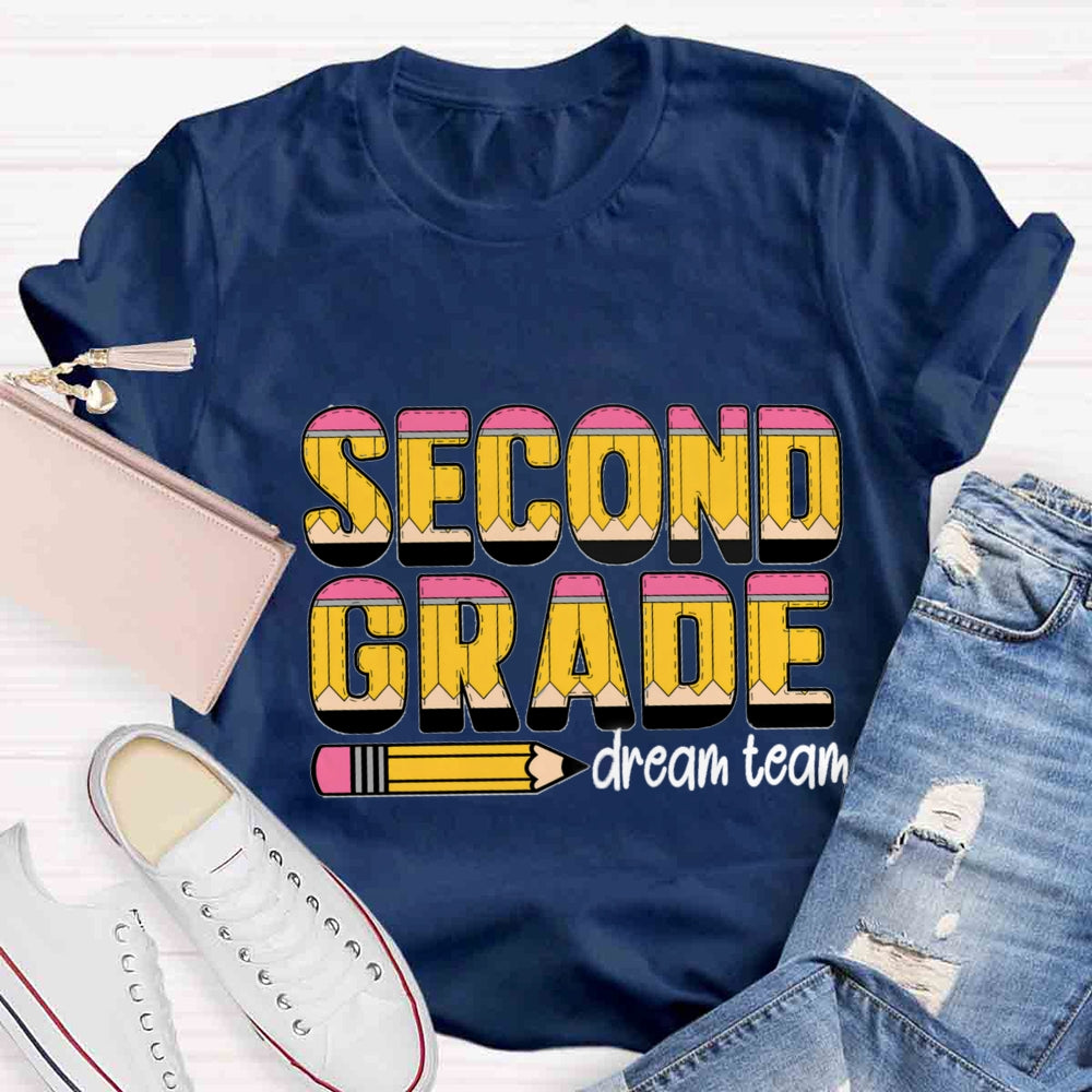 Personalized Grade Dream Team Pencil T-shirt