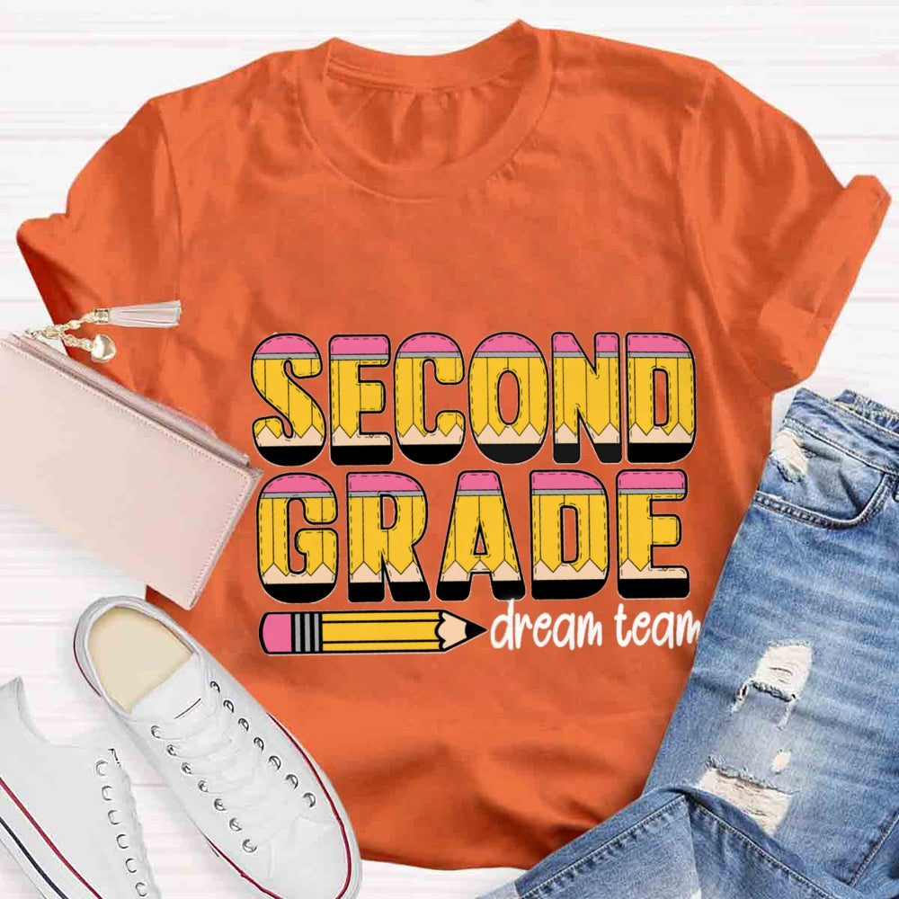 Personalized Grade Dream Team Pencil T-shirt