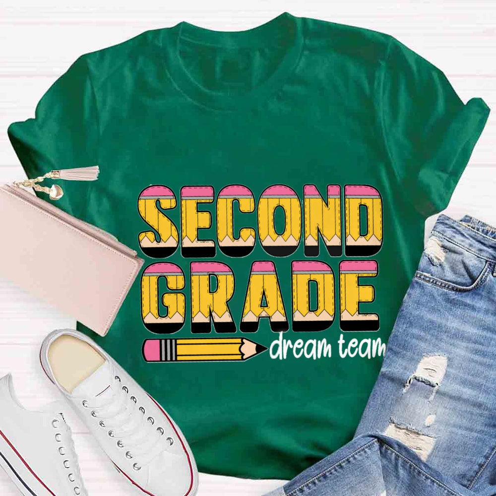 Personalized Grade Dream Team Pencil T-shirt