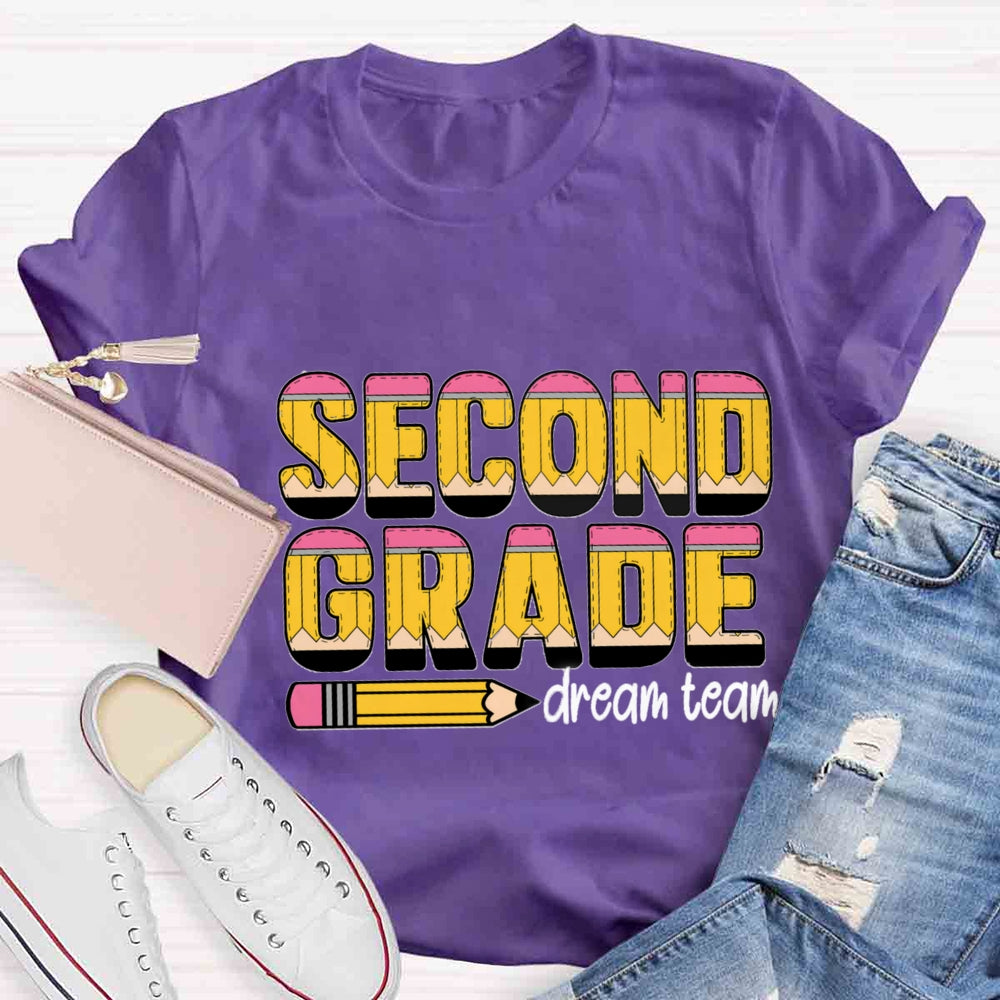 Personalized Grade Dream Team Pencil T-shirt