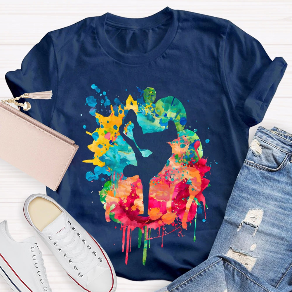 Watercolor Dancing Teacher Shirt