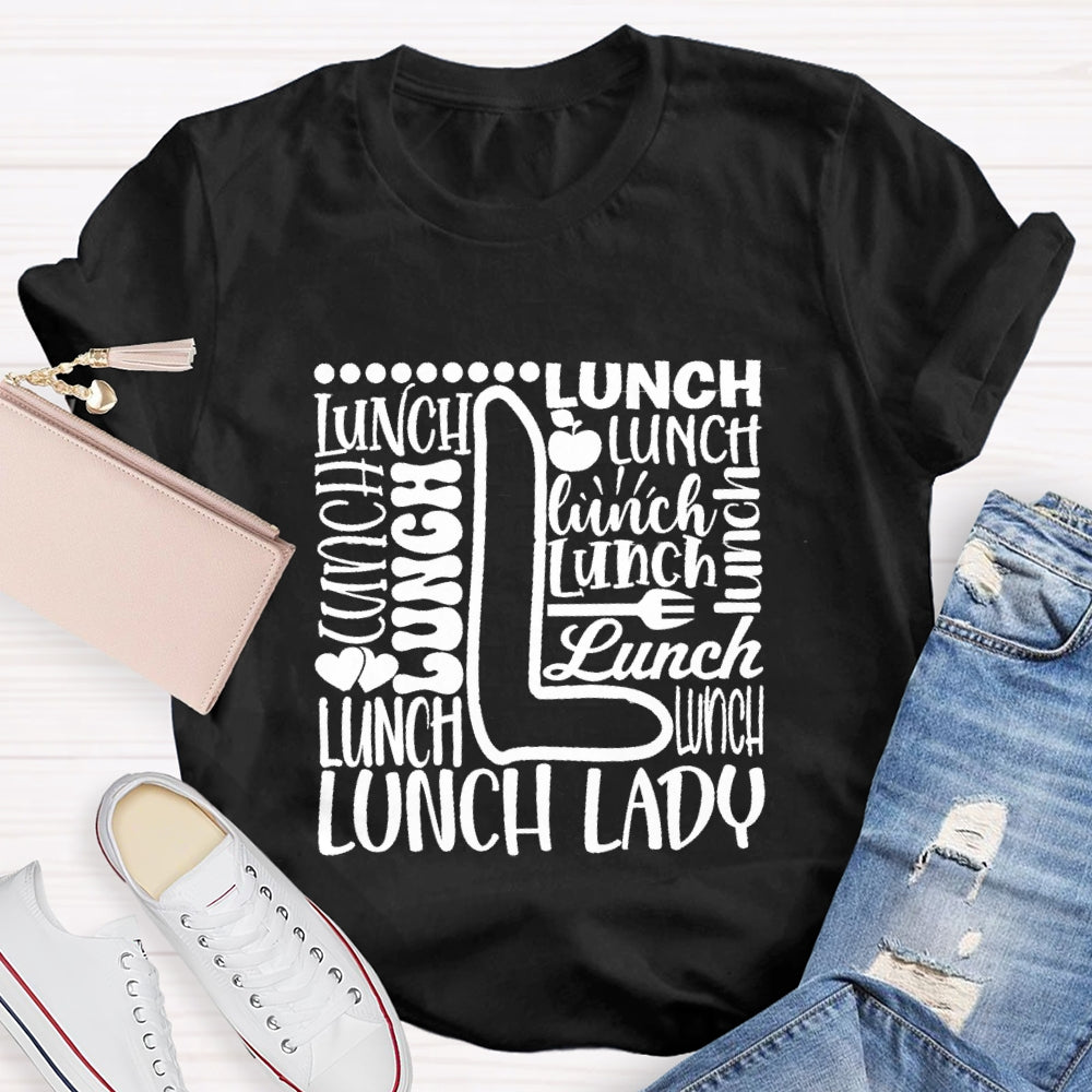 Lunch Lady Apple Spoon T-shirt
