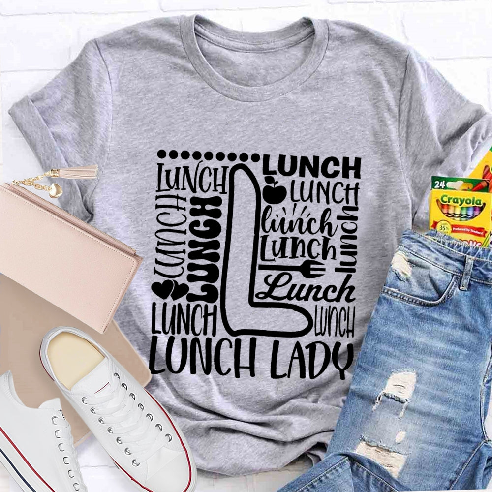 Lunch Lady Apple Spoon T-shirt