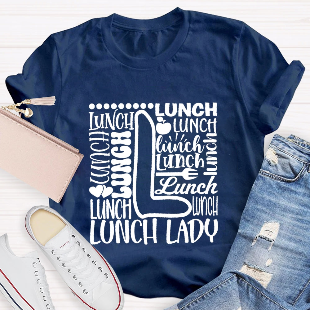 Lunch Lady Apple Spoon T-shirt
