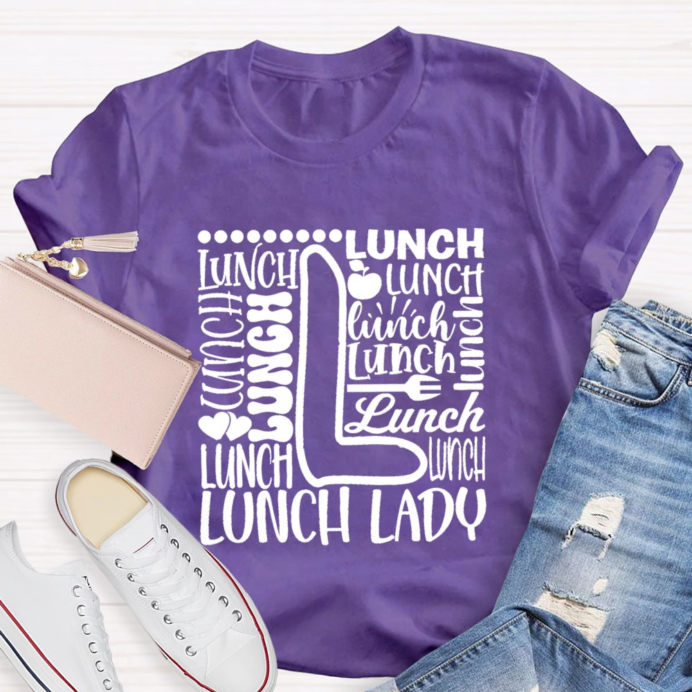 Lunch Lady Apple Spoon T-shirt