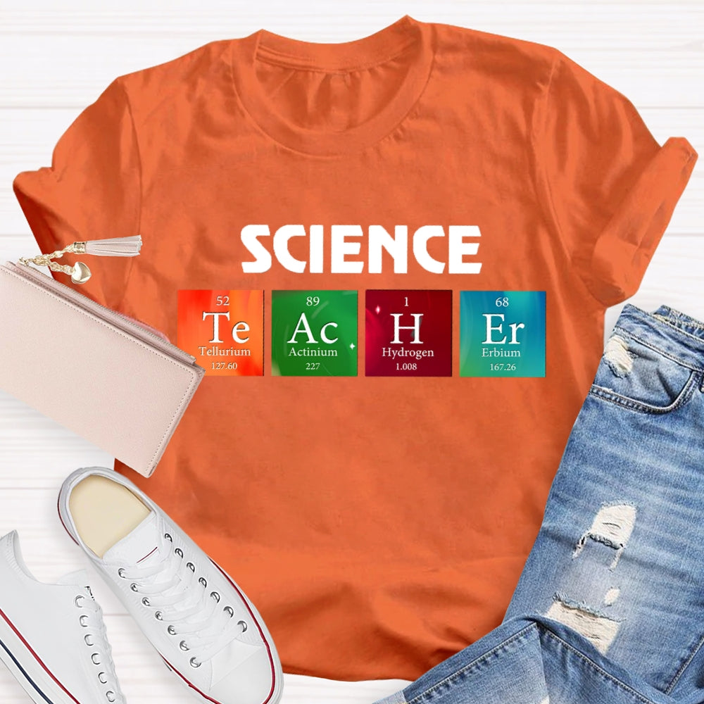 Science Teacher Table of Elements T-shirt