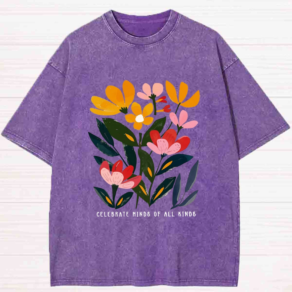 Celebrate Minds of All Kinds Washed T-shirt