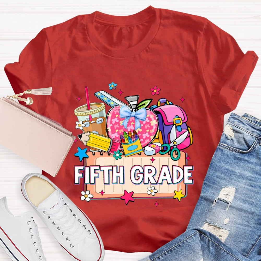 Personalized Grade Drink Coffee Pencil T-shirt