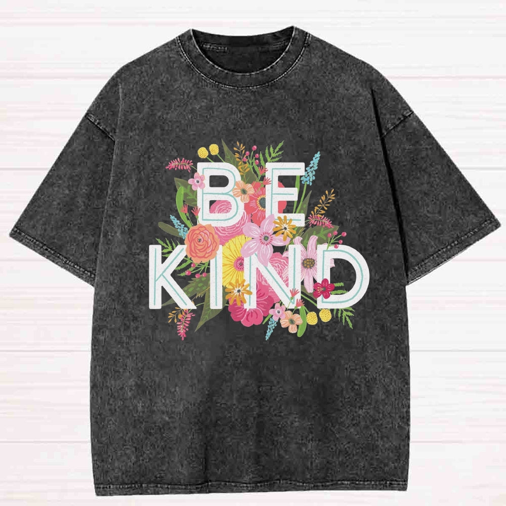 Floral Be Kind Washed T-shirt