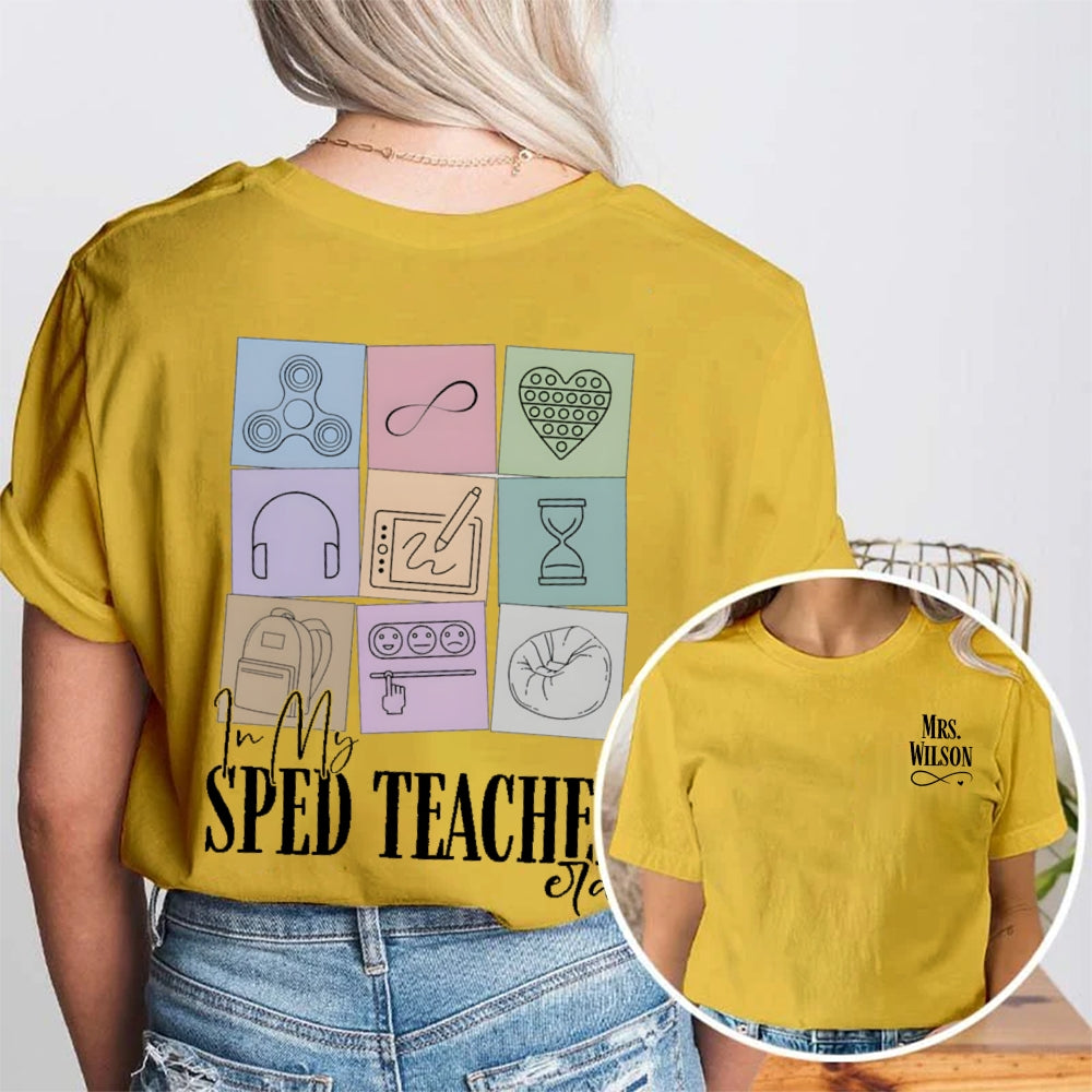 Personalized Name In My STEM Era Double Printed T-shirt