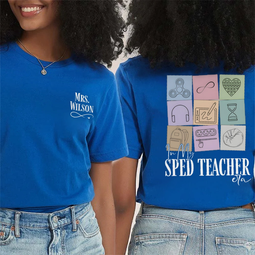 Personalized Name In My STEM Era Double Printed T-shirt