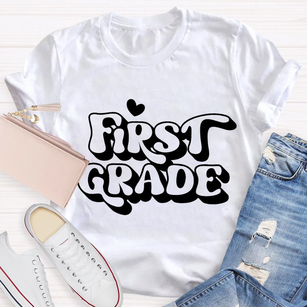 Personalized Grade First Grade Back To School T-shirt