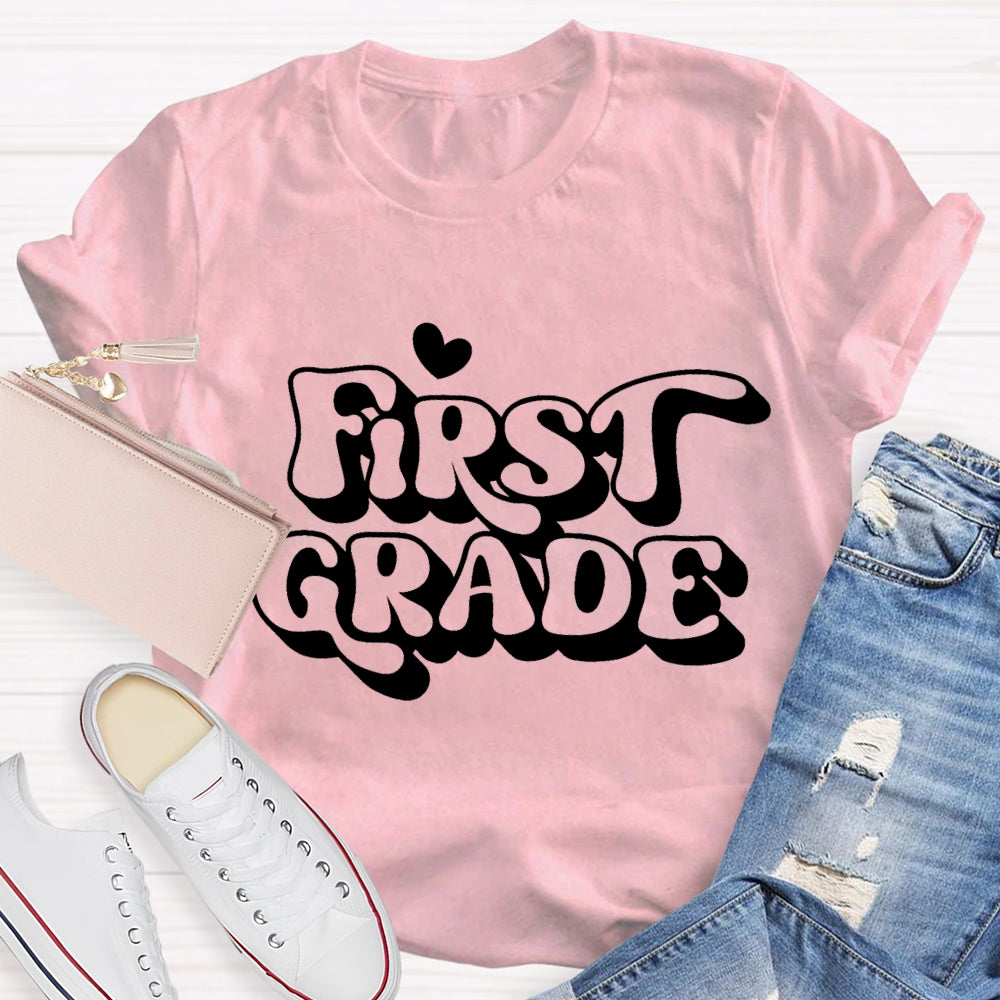 Personalized Grade First Grade Back To School T-shirt
