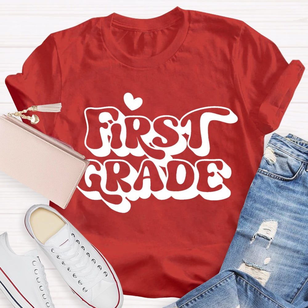 Personalized Grade First Grade Back To School T-shirt