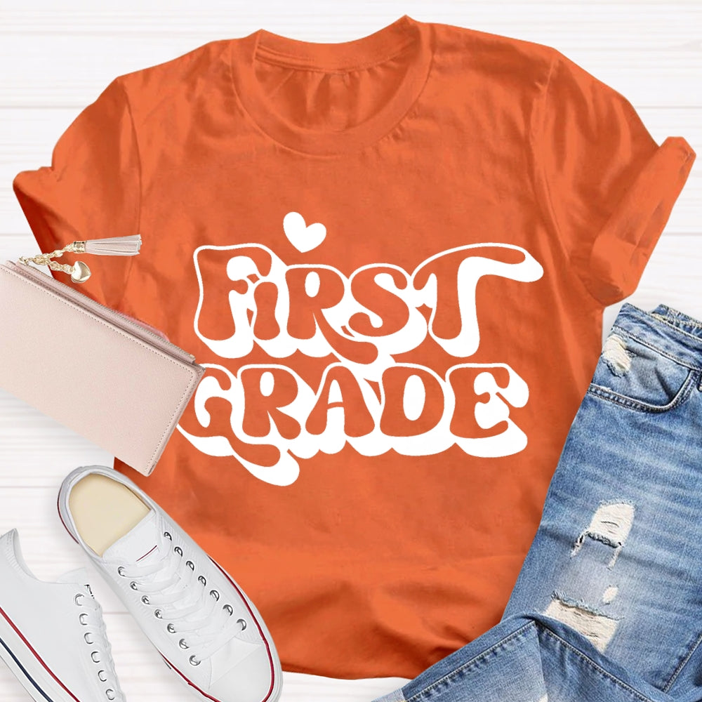 Personalized Grade First Grade Back To School T-shirt