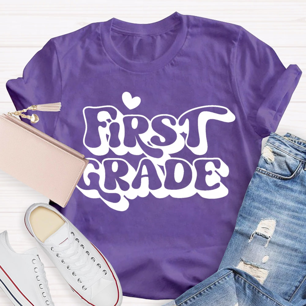 Personalized Grade First Grade Back To School T-shirt