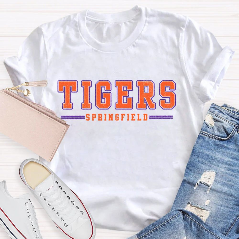 Personalized School Mascot And Team Name Spirit Teacher T-Shirt