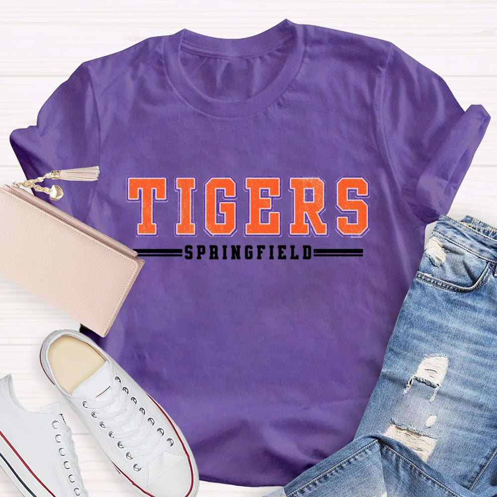 Personalized School Mascot And Team Name Spirit Teacher T-Shirt