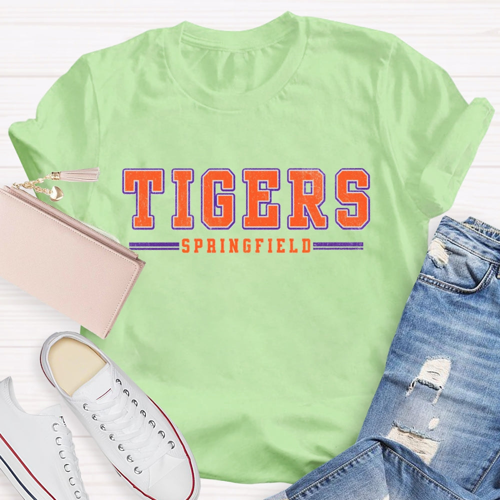 Personalized School Mascot And Team Name Spirit Teacher T-Shirt