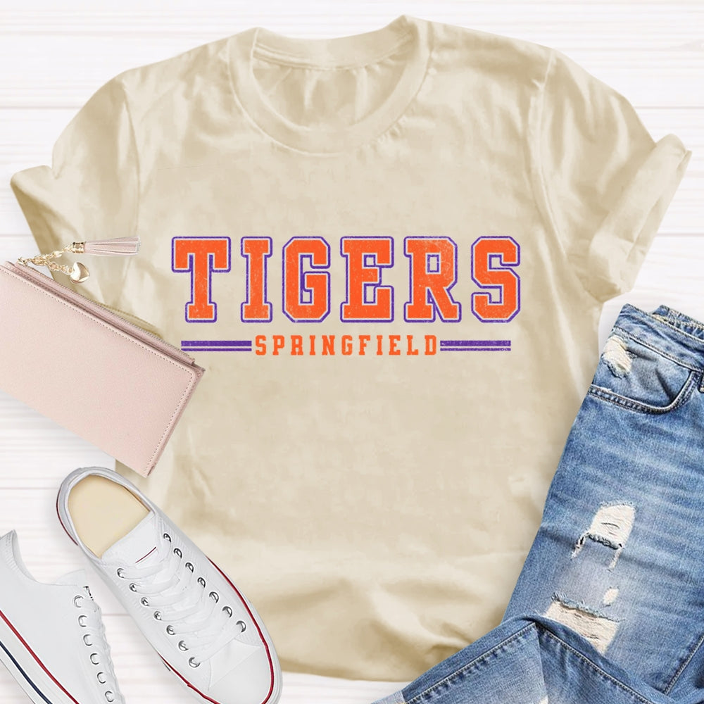 Personalized School Mascot And Team Name Spirit Teacher T-Shirt