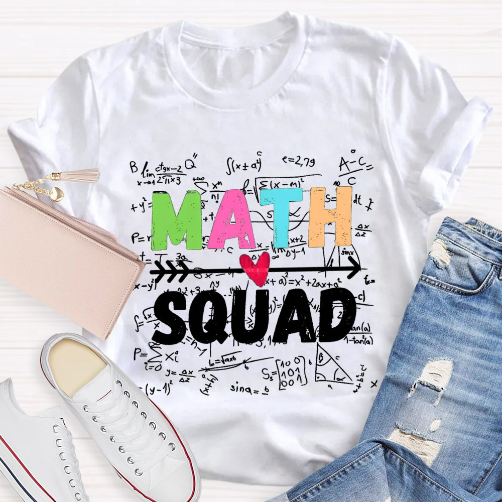 Math Squad Trigonometric Functions Teacher T-shirt