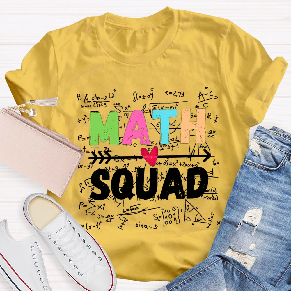 Math Squad Trigonometric Functions Teacher T-shirt