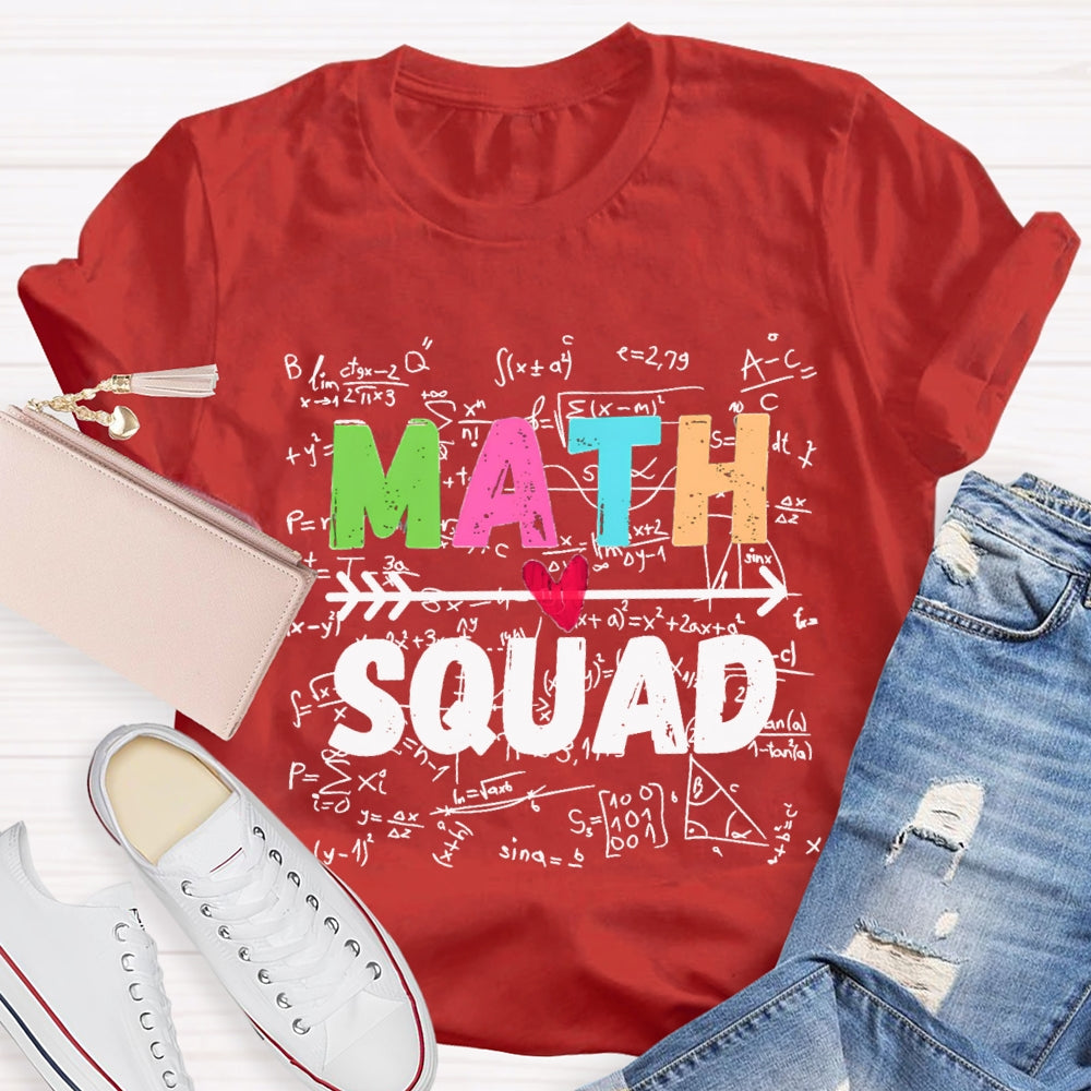 Math Squad Trigonometric Functions Teacher T-shirt