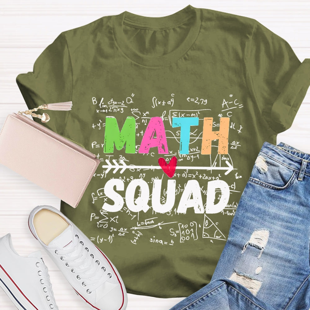 Math Squad Trigonometric Functions Teacher T-shirt
