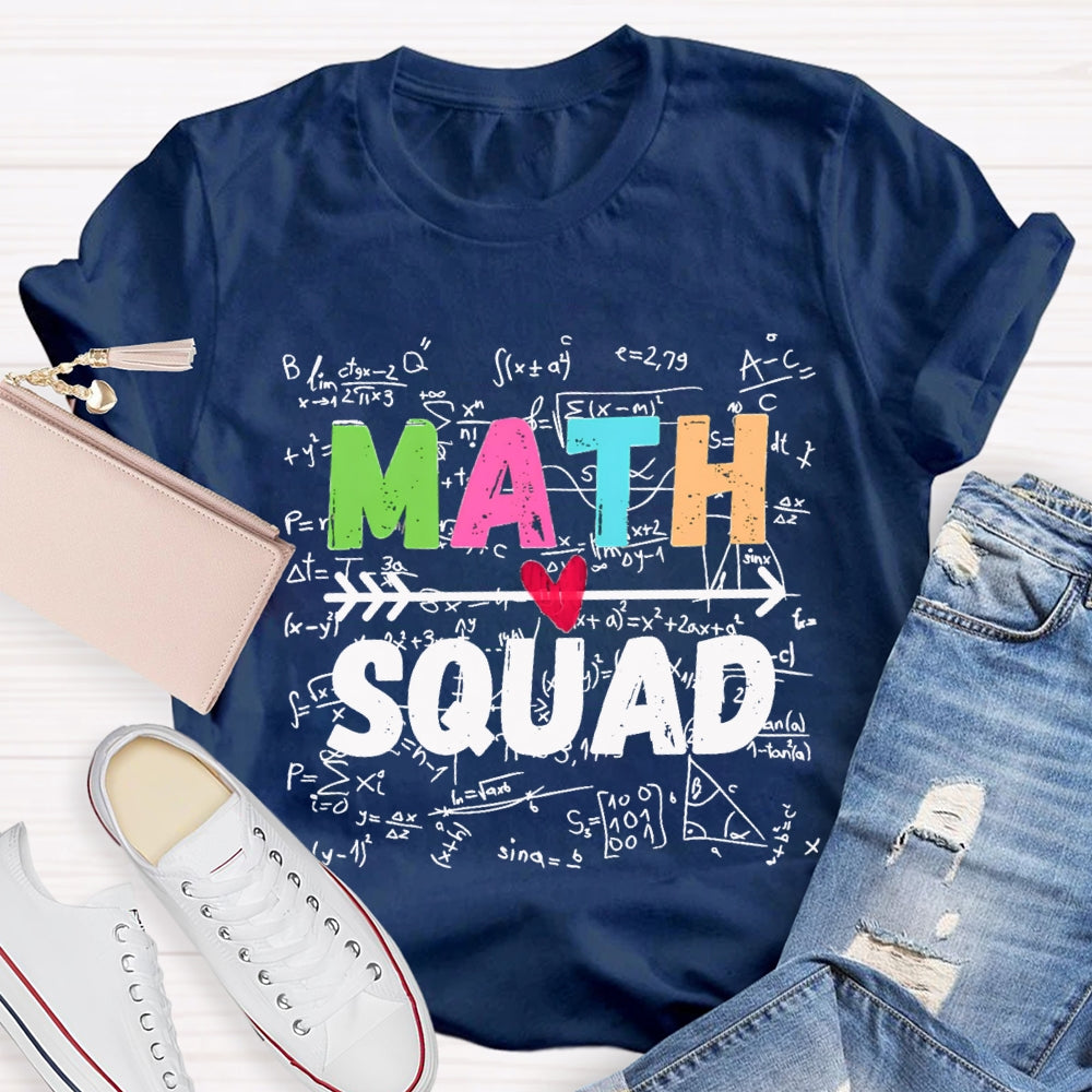 Math Squad Trigonometric Functions Teacher T-shirt
