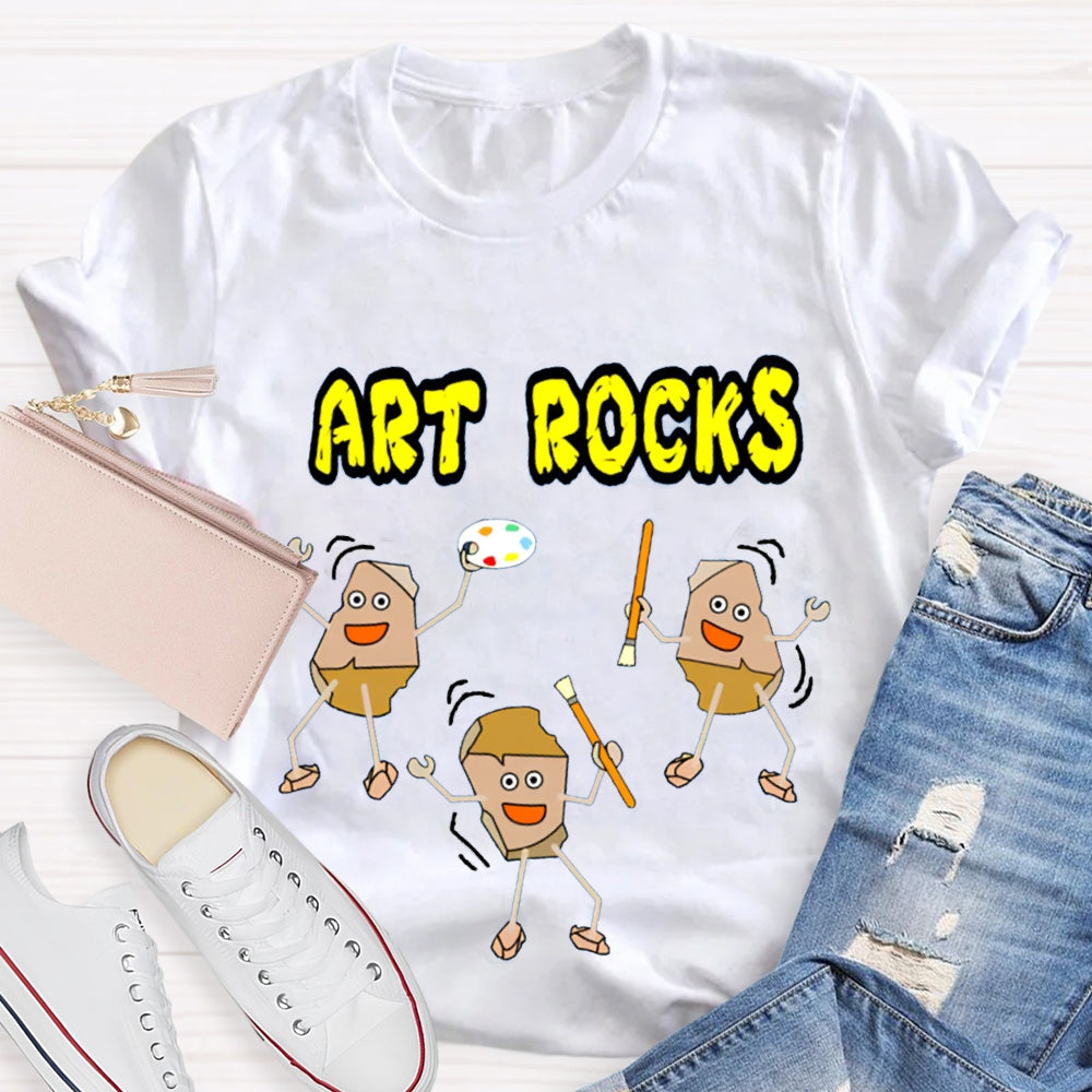 Art Rocks Teacher Shirt