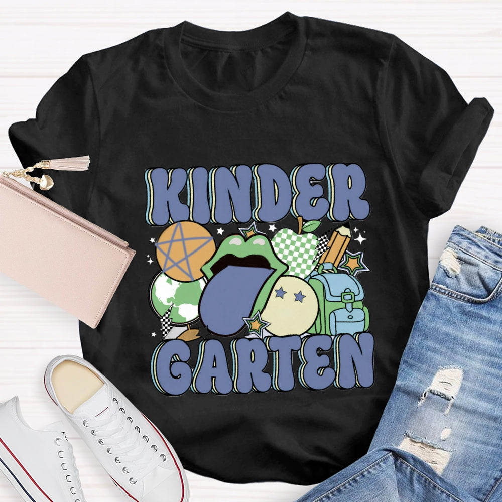 Personalized Grade School Bag Pencil Printed T-shirt