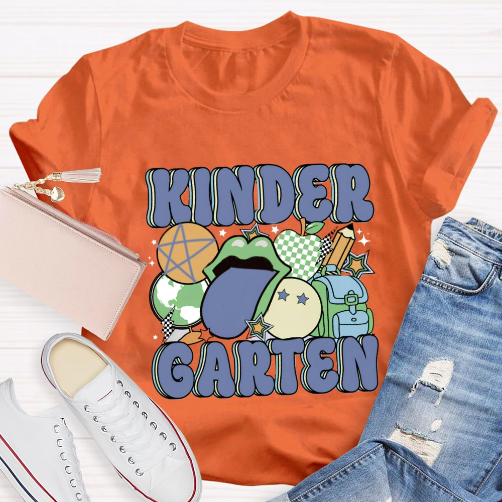 Personalized Grade School Bag Pencil Printed T-shirt