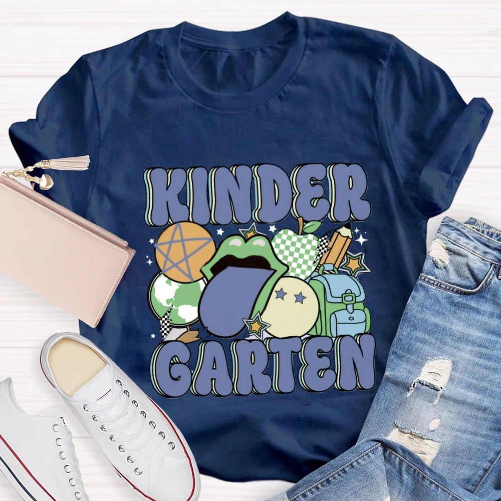 Personalized Grade School Bag Pencil Printed T-shirt