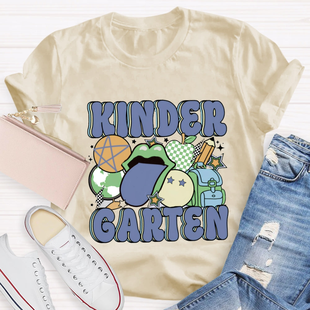 Personalized Grade School Bag Pencil Printed T-shirt