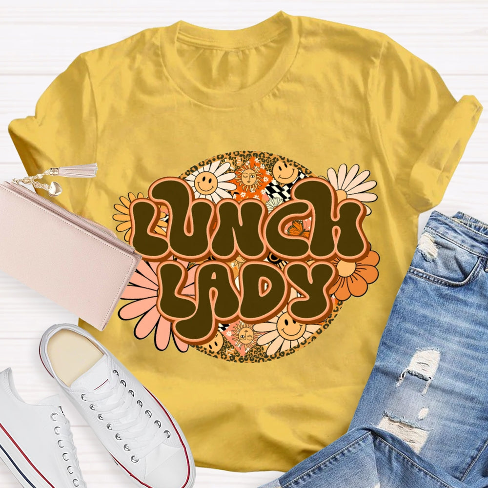 Lunch Lady Sunflower Print T-shirt