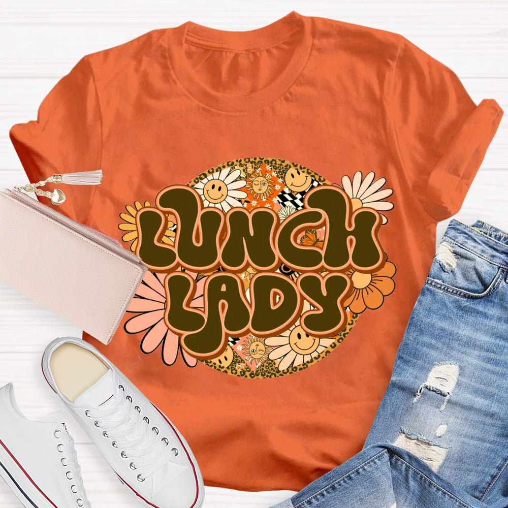 Lunch Lady Sunflower Print T-shirt