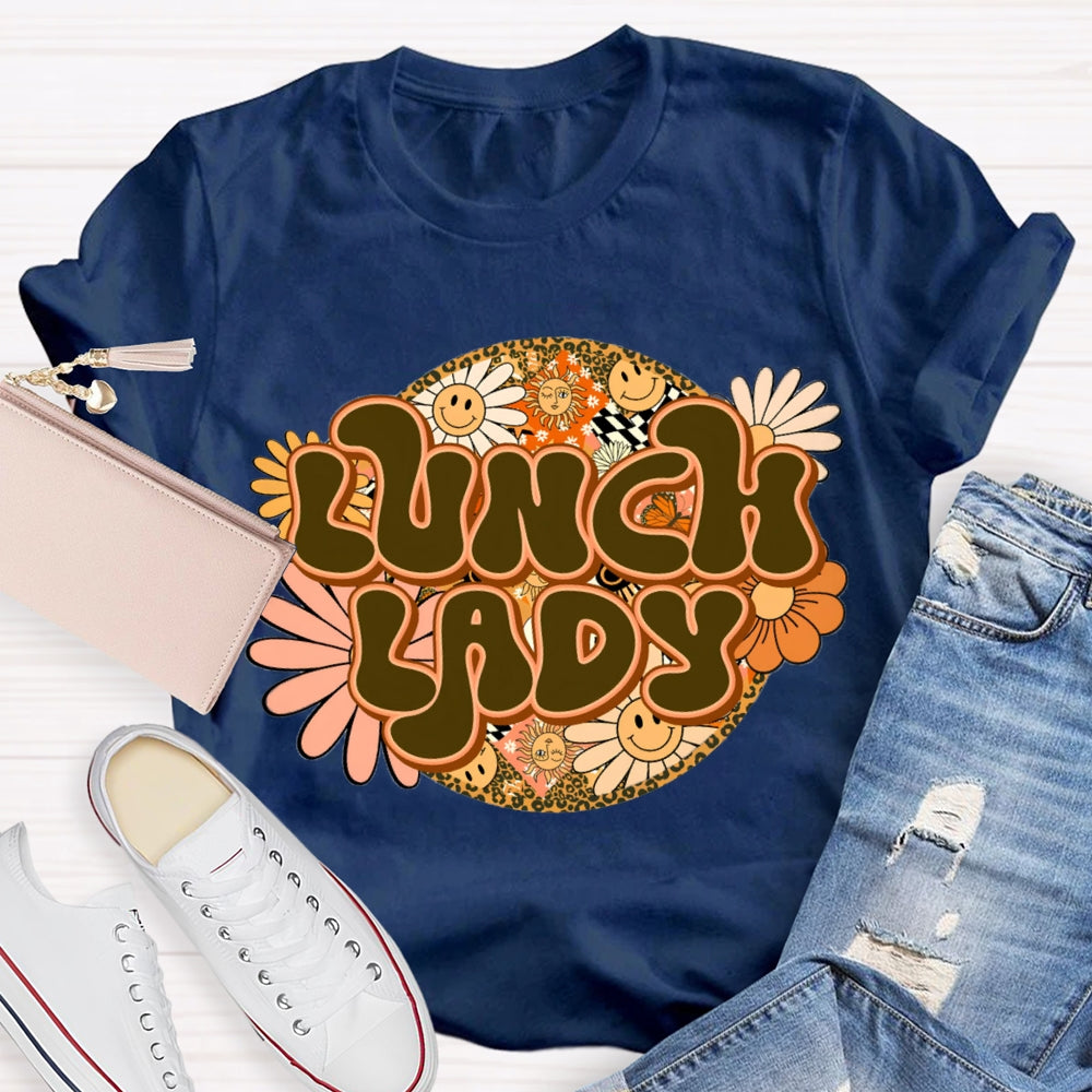 Lunch Lady Sunflower Print T-shirt