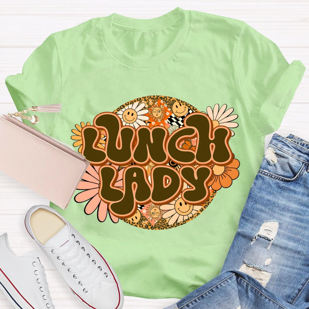 Lunch Lady Sunflower Print T-shirt