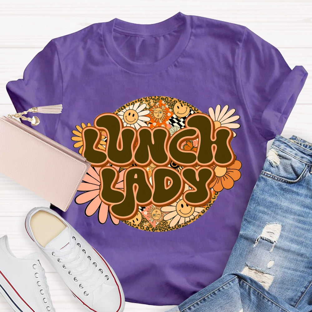 Lunch Lady Sunflower Print T-shirt