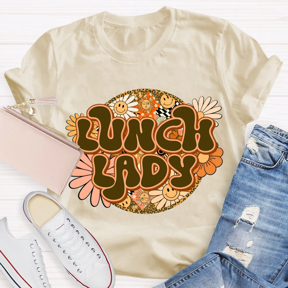 Lunch Lady Sunflower Print T-shirt