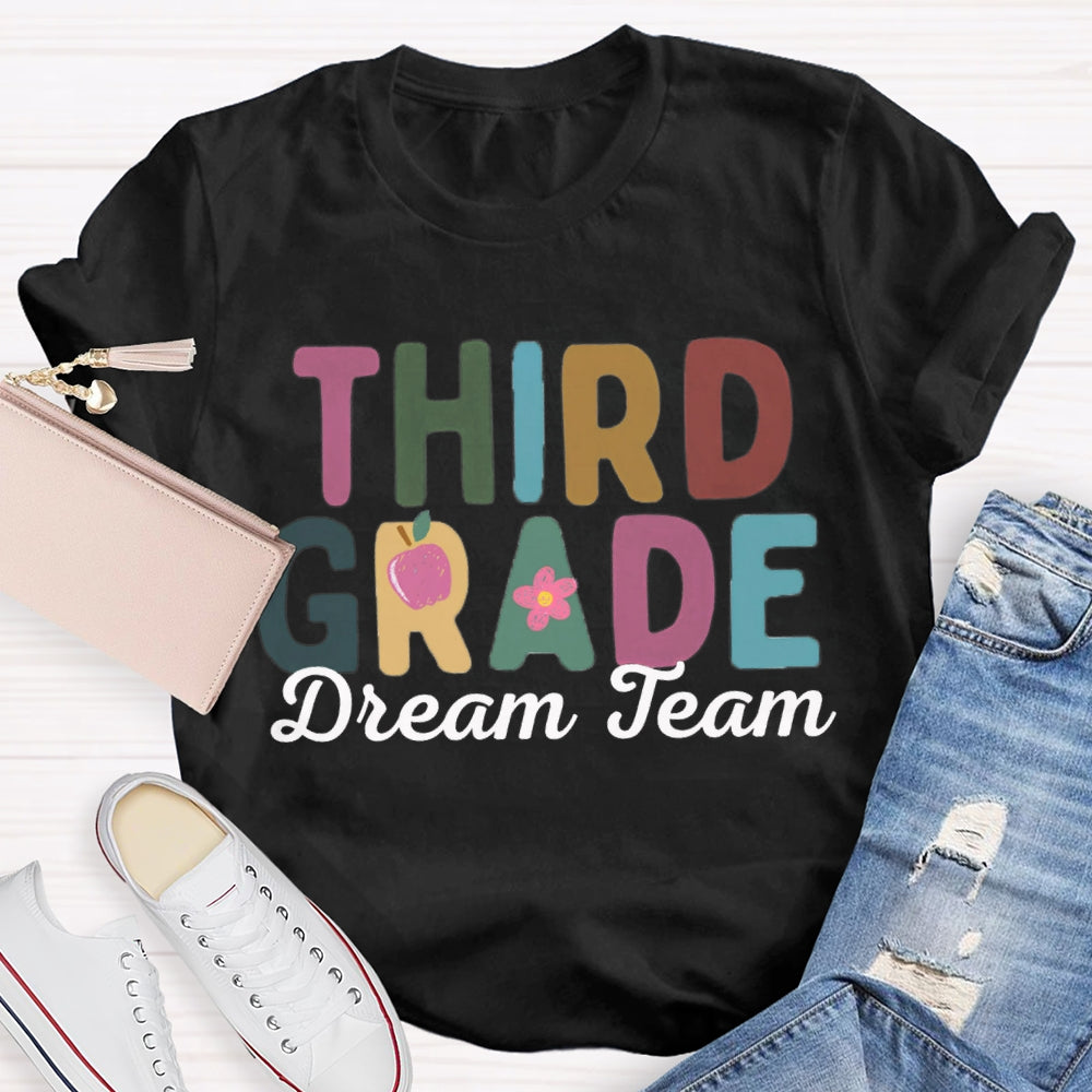 Personalized Grade Kindergarten Dream Team T-shirt
