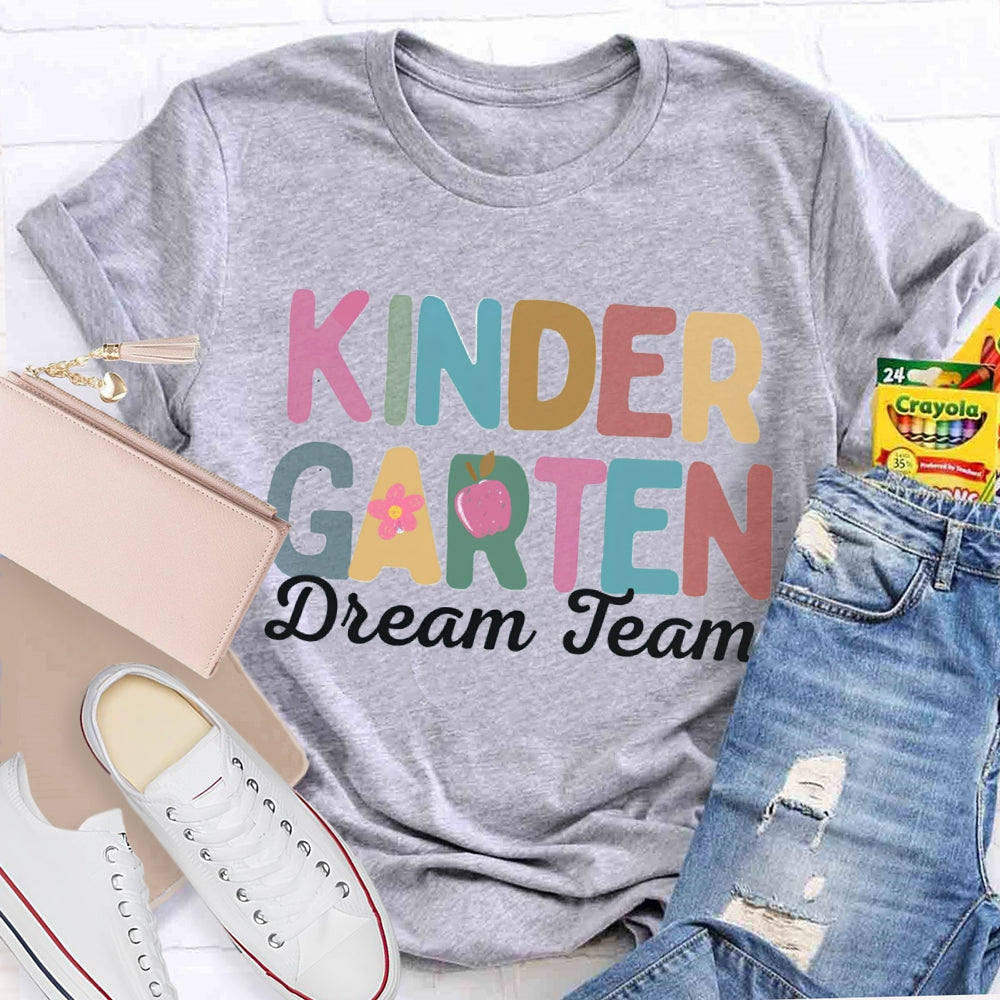 Personalized Grade Kindergarten Dream Team T-shirt