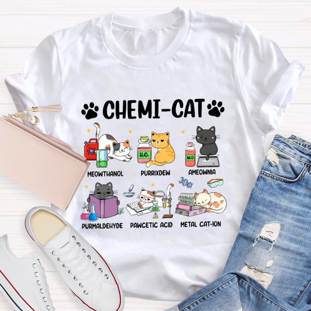 Chemi-Cat Science Teacher T-Shirt