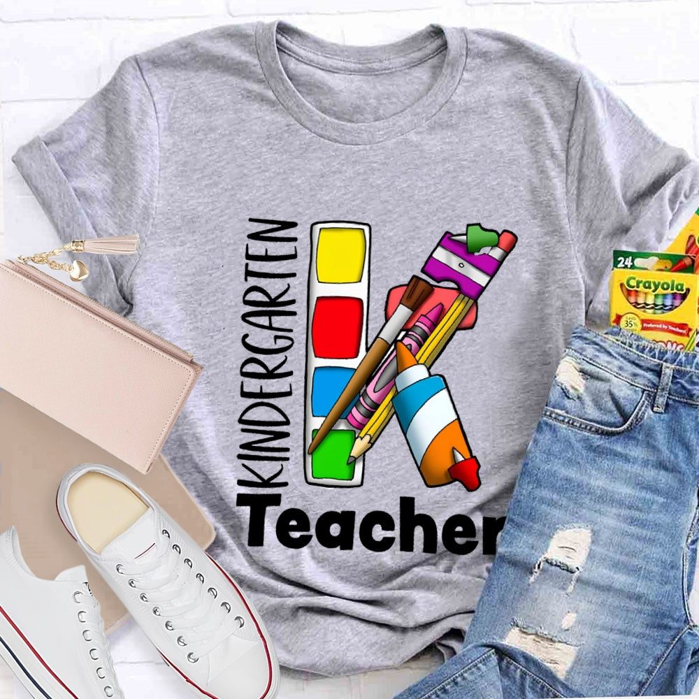 Kindergarten Art Teacher T-shirt