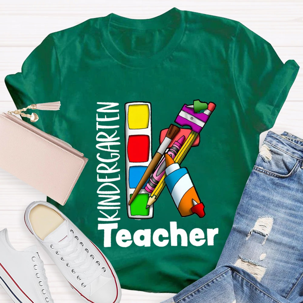 Kindergarten Art Teacher T-shirt