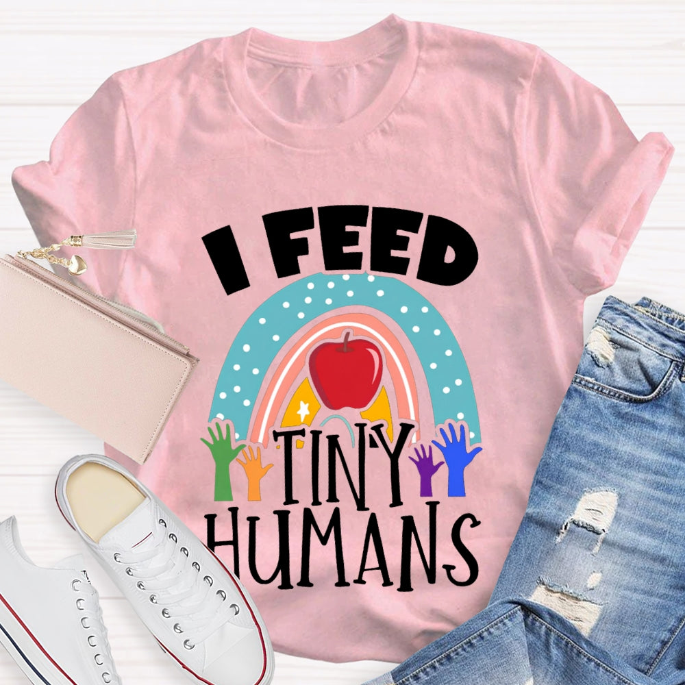 I Feed Tiny Humans Apple T-shirt
