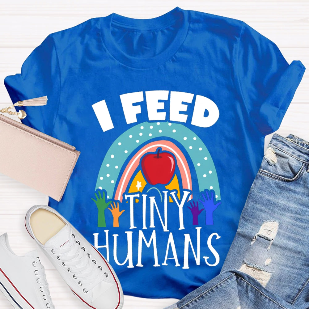 I Feed Tiny Humans Apple T-shirt